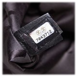 Chanel Vintage - Choco Bar Chain Cotton Handbag Bag - Nero - Borsa in Pelle e Tessuto - Alta Qualità Luxury