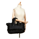 Chanel Vintage - Fur Tote Bag - Nera - Borsa in Pelliccia - Alta Qualità Luxury