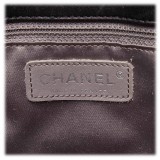 Chanel Vintage - Vinyl Toile Chain Tote Bag - Black - Canvas and Vinyl Handbag - Luxury High Quality