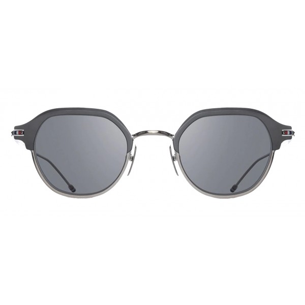 Thom Browne - Silver and Black Iron Sunglasses - Thom Browne Eyewear