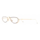 Thom Browne - White Gold and Tortoise Shell Tone Optical Glasses - Thom Browne Eyewear