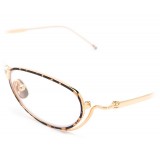 Thom Browne - White Gold and Tortoise Shell Tone Optical Glasses - Thom Browne Eyewear