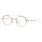 Thom Browne - White Gold and Silver Optical Glasses - Thom Browne Eyewear