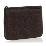 Céline Vintage - Fur Pouch Bag - Black - Leather Handbag - Luxury High Quality