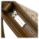 Céline Vintage - Macadam Canvas Baguette Bag - Brown Beige - Leather and Fabric Handbag - Luxury High Quality