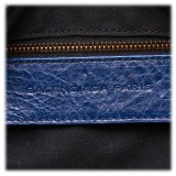 Balenciaga Vintage - Motocross Classic First Bag - Blue Navy - Leather Handbag - Luxury High Quality
