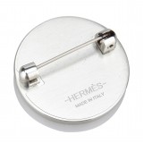 Hermès Vintage - Liverpool Brooch - White Multi - Silk and Metal Brooch - Luxury High Quality