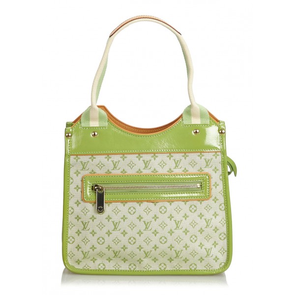 Louis Vuitton Vintage - Monogram Mini Lin Sac Kathleen Bag - Green - Monogram Leather Handbag - Luxury High Quality