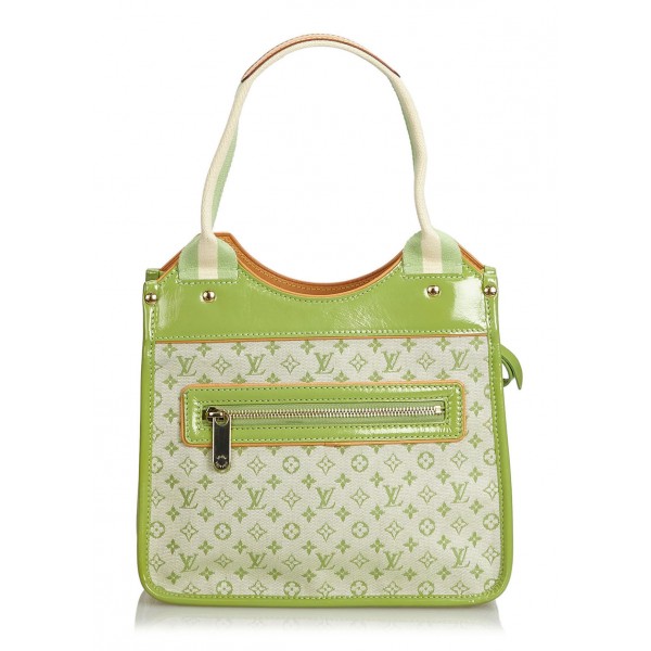 Louis Vuitton Leather Monogram Shoulder Bag Green