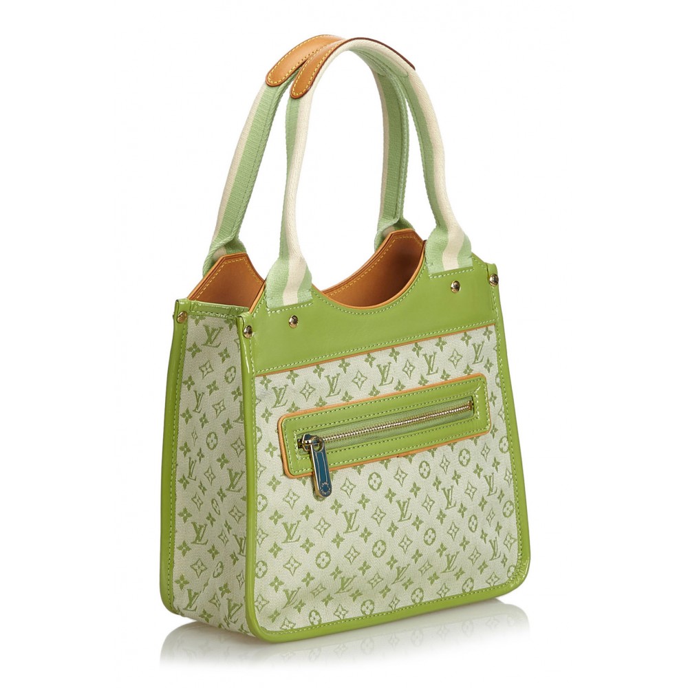Louis Vuitton Vintage - Monogram Mini Lin Sac Kathleen Bag - Green - Monogram Leather Handbag ...