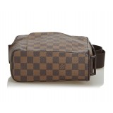 Louis Vuitton Vintage - Damier Ebene Olav PM Bag - Brown - Damier Canvas and Leather Handbag - Luxury High Quality