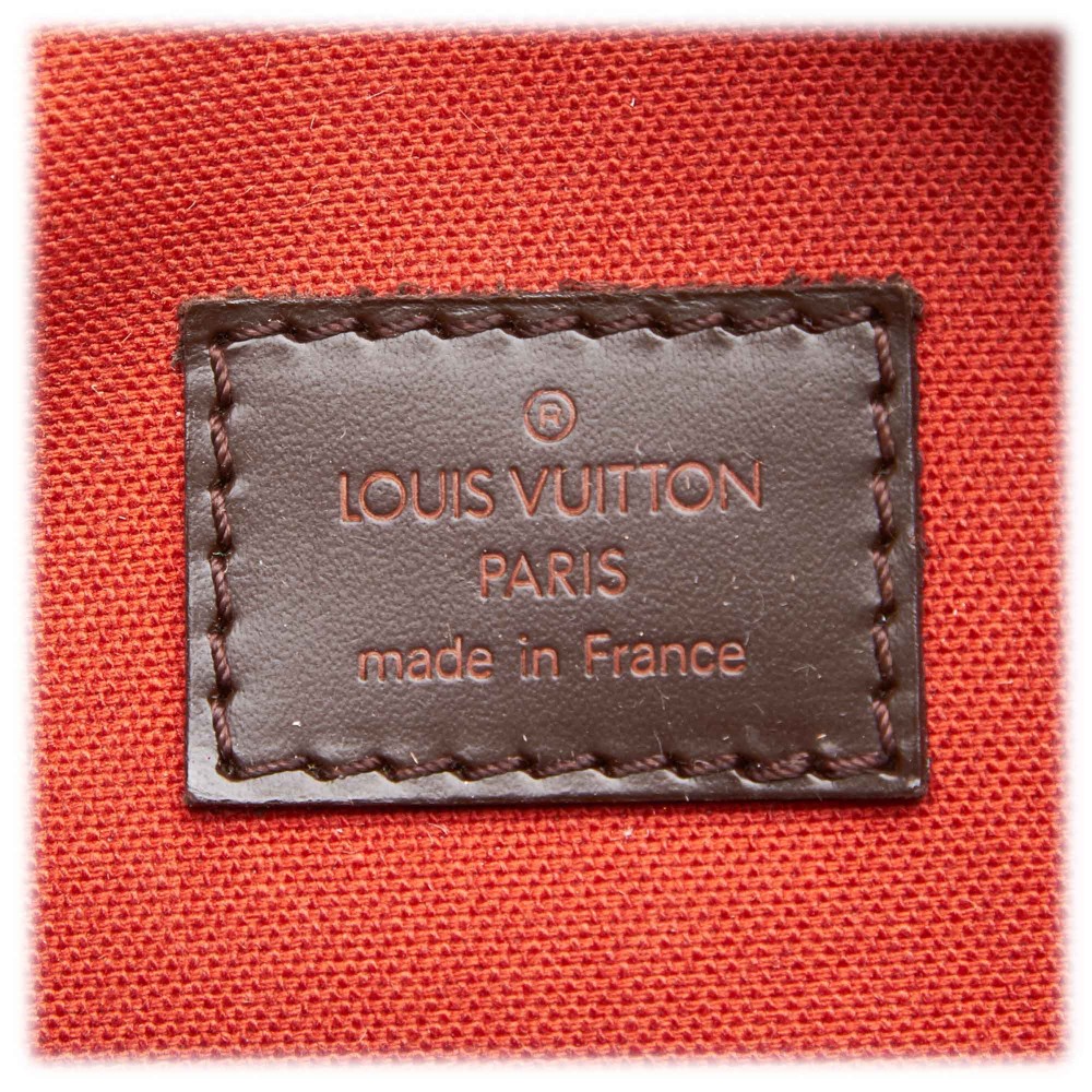 LOUIS VUITTON Olav Size GM Damier Ebene Canvas Red N41440 used