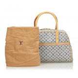 Louis Vuitton Vintage - Monogram Mini Lin Marie Bag - Blue Navy Brown - Monogram Leather Handbag - Luxury High Quality