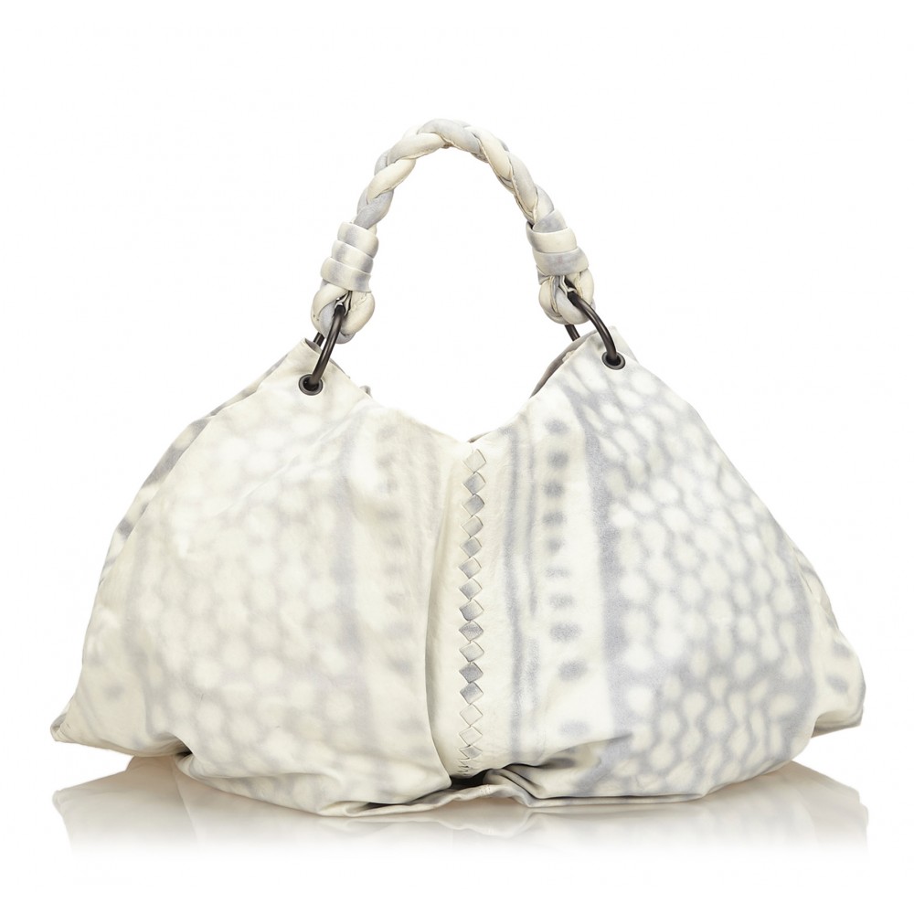 Bottega Veneta Vintage - Intrecciato Mirage Tote Bag - White Ivory -  Leather Handbag - Luxury High Quality - Avvenice