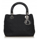 Dior Vintage - Nylon 2 Way Lady Dior Bag - Nero - Borsa in Pelle e Tessuto - Alta Qualità Luxury