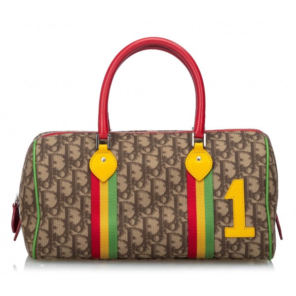 Dior Vintage - Rasta Oblique Handbag Bag - Brown - Leather Handbag - Luxury High Quality