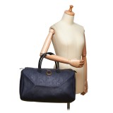Dior Vintage - Oblique Duffle Bag - Black - Leather Handbag - Luxury High Quality