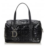 Dior Vintage - Cannage Handbag Bag - Nero - Borsa in Pelle - Alta Qualità Luxury