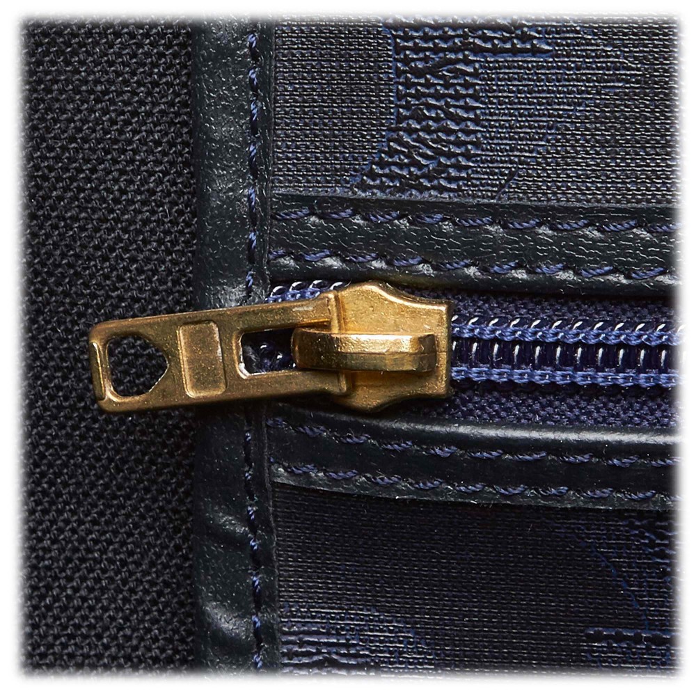 Dior Vintage - Big Oblique Duffle Bag - Black - Leather Handbag ...