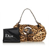 Dior Vintage - Leopard Print Pony Hair Shoulder Bag - Marrone Beige - Borsa in Pelle - Alta Qualità Luxury