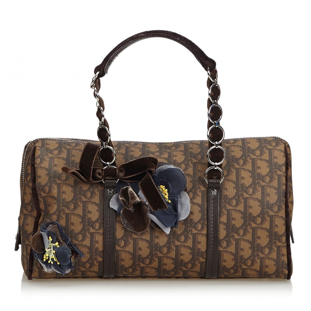 Dior Vintage - Oblique Romantique Handbag Bag - Brown - Leather Handbag -  Luxury High Quality - Avvenice