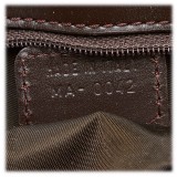 Dior Vintage - Oblique Shoulder Bag - Brown - Leather and Canvas Handbag - Luxury High Quality