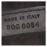 Dior Vintage - Oblique Canvas Boston Bag - Nero Grigio - Borsa in Pelle e Tessuto - Alta Qualità Luxury