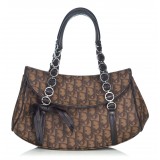 Dior Vintage - Oblique Romantique Shoulder Bag - Brown - Leather Handbag - Luxury High Quality