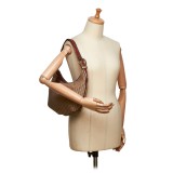 Dior Vintage - Oblique Jacquard Shoulder Bag - Brown - Leather Handbag - Luxury High Quality