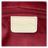 Dior Vintage - Oblique Trotter Boston Bag - Rosso Bianco - Borsa in Pelle - Alta Qualità Luxury