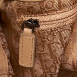 Dior Vintage - Nylon Cannage Bucket Bag - Marrone Beige - Borsa in Pelle e Tessuto - Alta Qualità Luxury