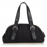Dior Vintage - Oblique Floral Jacquard Handbag Bag - Nero - Borsa in Pelle e Tessuto - Alta Qualità Luxury