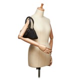 Dior Vintage - Oblique Floral Jacquard Handbag Bag - Black - Leather and Canvas Handbag - Luxury High Quality