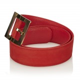 Dior Vintage - Nubuck Leather Belt - Red - Nubuck Leather Belt - Luxury High Quality
