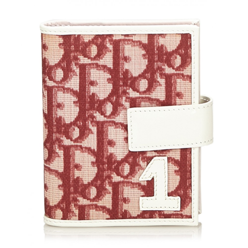 Dior Vintage - Oblique Trotter Card Holder - Red - Leather Wallet