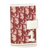 Dior Vintage - Oblique Trotter Card Holder - Rosso - Portafoglio in Pelle - Alta Qualità Luxury