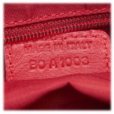 Dior Vintage - Oblique Jacquard Shoulder Bag - Red - Leather and Canvas Handbag - Luxury High Quality