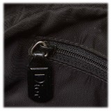 Dior Vintage - Nylon Handbag Bag - Black - Leather and Canvas Handbag - Luxury High Quality