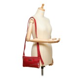 Dior Vintage - Oblique Jacquard Shoulder Bag - Rosso - Borsa in Pelle e Tessuto - Alta Qualità Luxury