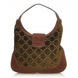 Gucci Vintage - GG Dionysus Velvet Satchel Bag - Green - Leather Handbag - Luxury High Quality