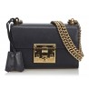 Gucci Vintage - Leather Small Padlock Shoulder Bag - Nero - Borsa in Pelle - Alta Qualità Luxury