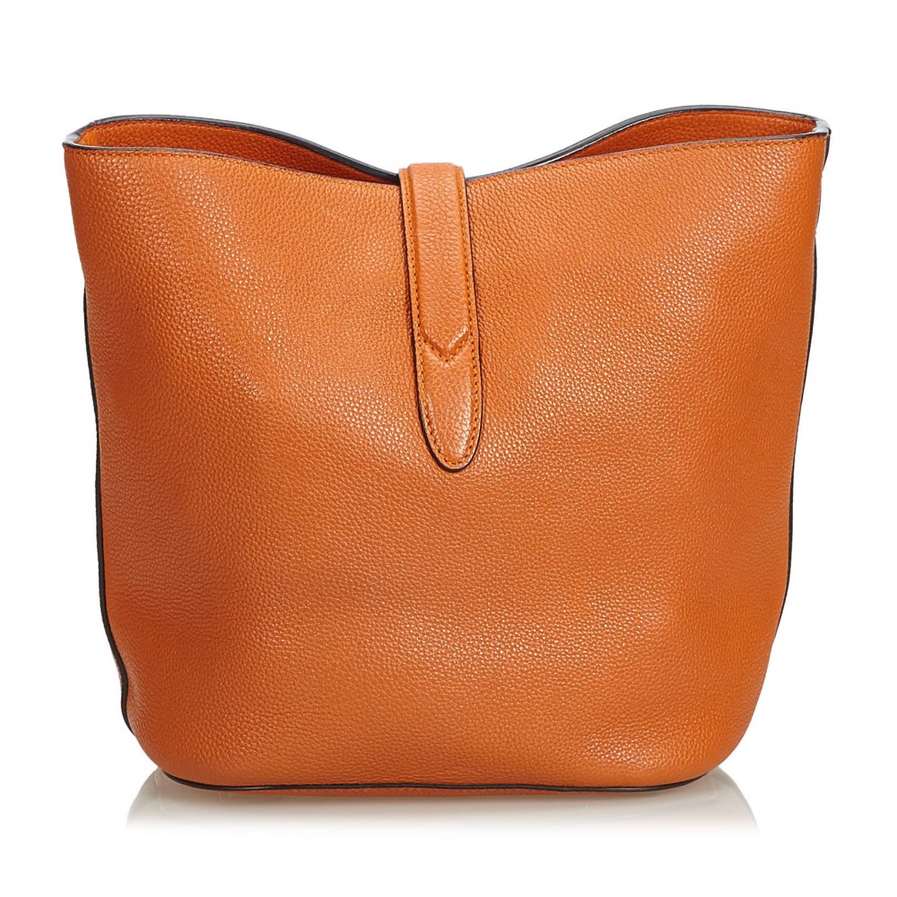 Gucci Vintage - Leather New Jackie Bucket Bag - Orange - Leather Handbag - Luxury High Quality ...