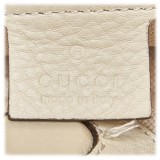 Gucci Vintage - Mini Bamboo Leather Shopper Bag - Bianco Avorio - Borsa in Pelle - Alta Qualità Luxury