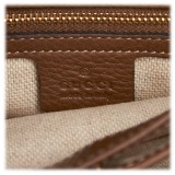 Gucci Vintage - Bamboo Canvas Flora Diana Satchel Bag - White - Leather Handbag - Luxury High Quality