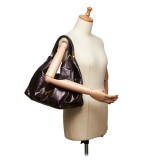 Gucci Vintage - Python Soft Stirrup Shoulder Bag - Marrone - Borsa in Pelle di Pitone - Alta Qualità Luxury