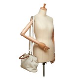 Gucci Vintage - Mini Bamboo Leather Shopper Bag - White Ivory - Leather Handbag - Luxury High Quality