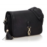 Gucci Vintage - Marrakech Messenger Bag - Black - Leather Handbag - Luxury High Quality