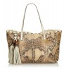 Gucci Vintage - Python Tote Bag - Marrone - Borsa in Pelle di Pitone - Alta Qualità Luxury