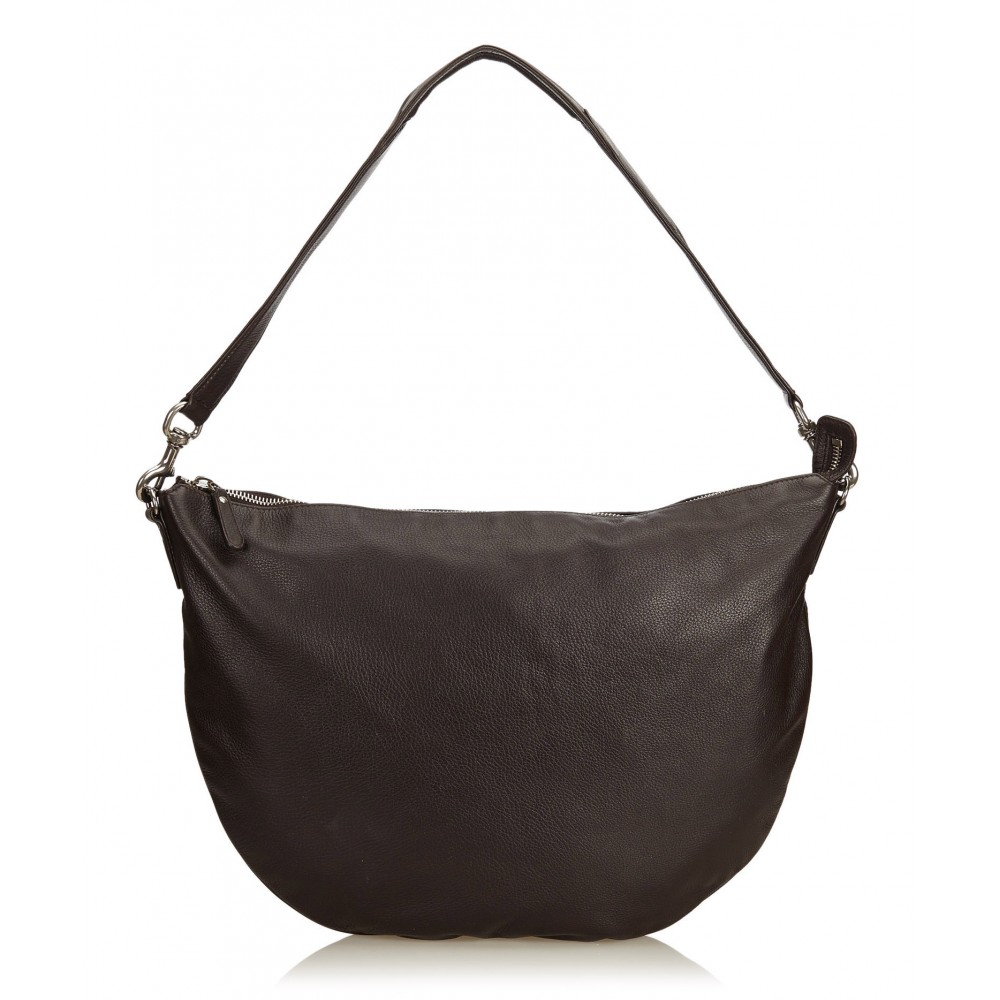 Bottega Veneta Vintage - Leather Hobo Bag - Black - Leather Handbag -  Luxury High Quality - Avvenice