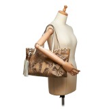 Gucci Vintage - Python Tote Bag - Marrone - Borsa in Pelle di Pitone - Alta Qualità Luxury